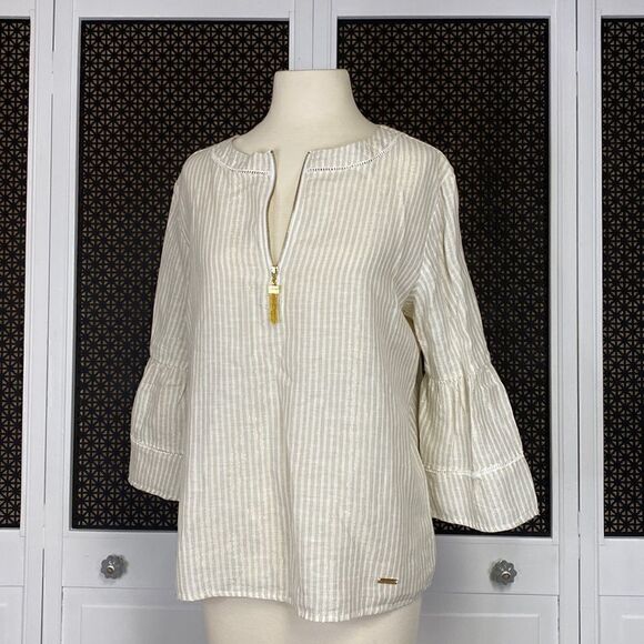 Ellen Tracy Tunic Bell Sleeve Top Size PL - Picture 1 of 8